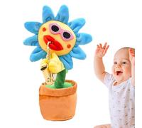 Sunflower Sunflower Sunflower Blowing Dance Ripeti quello che dici favori di peluche, cuscini decorativi, 200 canzoni musicali, regalo divertente per bambini di 18 mesi in alto
