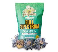 Sunflower Wellness Muschio marino a spettro completo Raw Wildcrafted | Miscela oro, viola e verde | Santa Lucia