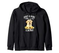Sunflower Womens Just A Girl Who Loves Yellow Labs Mom Lover Felpa con Cappuccio
