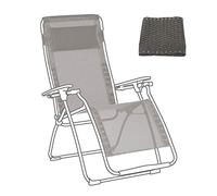 Sunflowerany, rivestimento di ricambio per sedia a sdraio relax, tessuto di ricambio per sedia a sdraio Zero Gravity, sedia da giardino, lounger Chair (solo la tela) grigio.