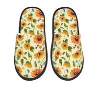 Sunflowers And Butterflies Print Pantofole Comode Pantofole Da Casa Lavabili Scarpe Per Uomo Interni Invernali L