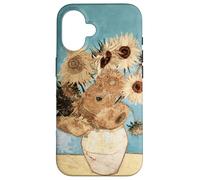 Sunflowers Famous Modern Art Oil Painting by Van Gogh Cover Custodia per iPhone 16
