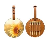 Sunflowers in the Evening Sun - Borsa portaoggetti per tee da golf, design portatile, facile da organizzare