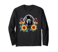 Sunflowers Newfoundland Dog Newfie Maglia a Manica