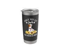 Sunflowers Once You Go Jack Never Back Jack Russell Terrier Bicchiere termico in acciaio inox doppia parete