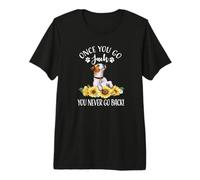 Sunflowers Once You Go Jack Never Back Jack Russell Terrier Maglietta Premium