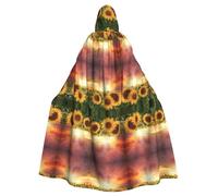 Sunflowers Sunlight Stampato Mantello Con Cappuccio Veste Mantello Strega Vampiri Tristo Mietitore Diavolo Per Ragazzo Ragazza Cosplay Costume