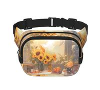 Sunflowers under the windowdavanzale stampato multifunzionale marsupio unisex trendy messenger bag travel sport storage bag