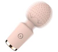 Mini Massaggiatore Vibrante Impermeabile a Forma di Fragola Sunfo (Rosa)