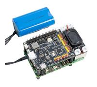 SunFounder Fusion HAT+ scheda di espansione per Raspberry Pi5/4/3B+/Zero 2W,batteria ricaricabile,4 driver motori DC, 12 servo PWM,ADC,altoparlante e microfono,compatibile con AI LLMs(ChatGPT/Gemini)