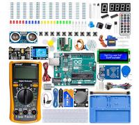 SunFounder Inventor Lab Starter Kit con Arduino Uno R3 REV3 Scheda Multimetro Base per Avanzare 34 Progetti RAB Supporto Breadboard HCSR-04 Sensore 1602 LCD Servomotore