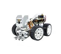 SunFounder PiCar-X Kit auto robot IA per Raspberry Pi 5/4/3B+/Zero 2W, Openclaw LLM ChatGPT/Gemini/Grok, riconoscimento vocale e video, Python, Scratch, fotocamera (Raspberry Pi non incluso)