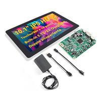 SUNFOUNDER Touchscreen DIY 10 pollici per Raspberry Pi 5, IPS HD 1280x800 LCD, 60Hz, uscita 5,1V/5A, HDMI, touch 10 punti, senza driver, altoparlanti, RPi 5/4/3/Zero 2W, RetroPie, Home Assistant