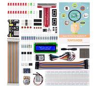 SUNFOUNDER Ultimate Starter Kit per Raspberry Pi 4 B 3 B+ 400, tutorial tedesco, codice Python C, 216 articoli, kit elettronico per Raspberry Pi per l'apprendimento di elettronica e programmazione