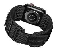SUNFWR Cinturino in nylon robusto per Apple Watch Ultra 3 e 2 e 1, 49 mm, 46 mm, 45 mm, 44 mm, 42 mm, cinturino tattico militare per iWatch serie 11/10/9/8/7/6/5/4/3/2/1/SE