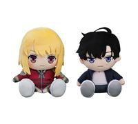 Sung Jin Woo/Cha Hae-In Peluche Anime, Peluche Morbido, Carino, Cotone PP Mini Abbraccio, Cuscino Cartoon Carattere, Decorazione 21 cm