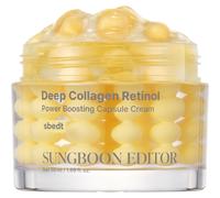 Sungboon Editor Deep Collagen Retinol Power Boosting Capsule Cream, Crema viso antirughe e rassodante, 50 ml