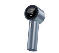 Sungive ventilatore portatile/da tavolo ad alte prestazioni con turbina,4000mAh,6 velocità regolabili,ricarica USB/Type-C,display digitale,design anti-attorcigliamento,cordino incluso.(Blu)