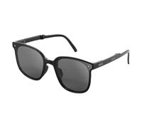 Sunglasses compatte - polarizzate in materiale PC, design senza specchio Edgeless, Eyewear da viaggio per donne | ripiegabili per le spiagge da trekking quotidiane, jazz black
