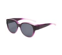 Sunglasses - PC, 5,83 x 6,22 x 2,28 pollici Sunglasses Square Fit Over Glass Polarized Eyewear | Comfortable, Trendy Sunglasses per donne, guida, ciclismo, viaggi all'aperto, corsa, spiaggia, Viola