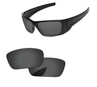 sunglasses restorer Lenti di Ricambio Compatibili per Oakley Fuel Cell | 100% UV, Polarized (Black Iridium)