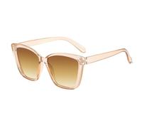 Sunglasses Square - Eyewear Felino Polarizzato, Tonalità Cutout alla moda, Occhiali dal design audace, accessorio elegante per esterni | Protezione della montatura grande perfetta per il festival