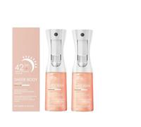 Sunglaze Sheer Body Mist Sunscreen SPF 42, Sun Glaze Body Mist Sunscreen, Hydrating Mist, Idrata, Illumina, Dona alla pelle un aspetto luminoso, Adatto alla spiaggia e al trucco (2Pcs)