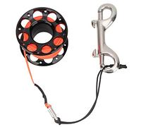 SUNGOOYUE 15 M Bith Plastic Coil per Immersioni sotto Il Palo dell'Acqua: Rullo di Immersione Leggero e Confortevole, Tecnico - Giallo/Arancione (Ruota Nera)
