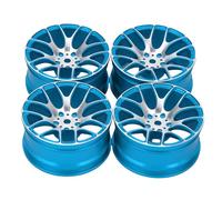 SUNGOOYUE 4pcs in Lega di Alluminio Mori per Ruote RC per 1/12 Scala MN128 MN86 G500 RC Auto RC Miglioramento stabilità Fuori Strada On Road Remote Control Auto Upgradi (Blue)