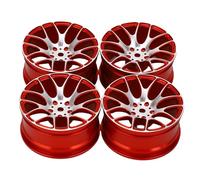 SUNGOOYUE 4pcs in Lega di Alluminio Mori per Ruote RC per 1/12 Scala MN128 MN86 G500 RC Auto RC Miglioramento stabilità Fuori Strada On Road Remote Control Auto Upgradi (Rosso)