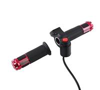 SUNGOOYUE Acceleratore a Mezza Torsione, 4 Scooter Elettrici per Bici a Colori 12-84v Maniglia per Schermo di Visualizzazione a LED Acceleratore Elettrico per Scooter (Rosso)