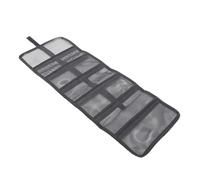 SUNGOOYUE Avvolgimenti per Esche da Pesca, Borsa per Esche da Traina Organizzatore Compatto Pieghevole Trasparente in PVC Impermeabile con Tasche Multiple per Gli Appassionati di Pesca (Black)