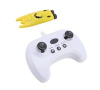 SUNGOOYUE Barca RC, Barca Telecomandata Impermeabile 2.4G, Mini con Spettacolo Automatico, Spruzzi, Rotazione a 360°, 2 velocità Regolabili per Giocattoli da Acquario in Piscina