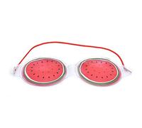 SUNGOOYUE Benda per Occhi con Motivo a Frutta, Maschera per Dormire per Alleviare la Fatica con Impacco Freddo per Viaggi in Ufficio (anguria)