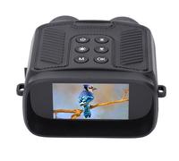 SUNGOOYUE Binocolo per Visione Notturna, Immagini HD 4K 48MP con Zoom Ottico 10X e Luce a Infrarossi 850nm, per Sorveglianza Caccia Birdwatching (Black)