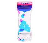 SUNGOOYUE Bubbler a Movimento Liquido, Giocattolo Timer Sensoriale Colorato in Acrilico con Discendenti Calmanti per Scrivania da Ufficio (Blu Rosa)