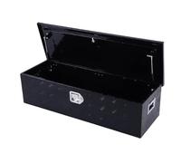 SUNGOOYUE Cassetta degli Attrezzi per Pianale di Camion, Cassetta degli Attrezzi per Rimorchio in Alluminio da 39 Pollici con Serratura a Maniglia Laterale per Camioncino Rimorchio per