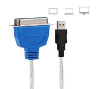 SUNGOOYUE Cavo Adattatore per Stampante da USB a Parallela, 1,5 M/4,9 Piedi, velocità di Trasferimento Ad Alta velocità di 12 Mbps, Compatibile con Sistemi, Connettore di Stampa IEEE 1284