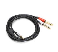 SUNGOOYUE Cavo Splitter da 1,8 M da 3,5 Mm a 6,35 Mm Oxygen- Filo di Rame per Studi di Registrazione in Diretta