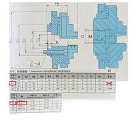 SUNGOOYUE CHUCK -1pc 4 -käke Centrato Sull'auto K02-63/M14 MANUALE TETTRO CHUCK High Manual, Ampia Area di Morsetto, 2 X Incantesimi per Progetti di Carpenteria