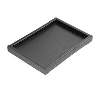 SUNGOOYUE Ciotola Rettangolare a Forma di Tee-service Aumentata Bordi di Guscio da Porzione di Cibi in Legno, il Vassoio Versato per i Ristoranti di Casa, Forte Conchiglia Liscia Resistente, (22*15)