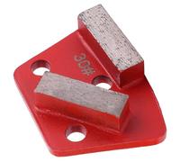 SUNGOOYUE Disco Diamantato per Levigatura per Pavimenti, 3 Pezzi Trapezio Rosso 2 Denti Cilindrici per Smerigliatrice per Vernice Marmo Cemento, Levigatura Rapida e, Adatto Alla Maggior Parte delle