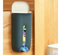 SUNGOOYUE Dispenser per Sacchetti della Spesa Organizzatore di Sacchetti di Plastica Supporto in Plastica Salvaspazio Apertura Inferiore Installazione Autoadesiva per Dispensa Lavanderia Ordinamento