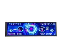 SUNGOOYUE Display della Temperatura del Computer, Pannello LCD IPS Ad Alta Risoluzione per Case del PC, Orizzontale, Verticale, Interruttore per PC, CPU, GPU, Display della Temperatura