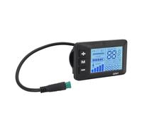 SUNGOOYUE Display LCD per Bici Elettrica, Connettore Impermeabile Guscio in ABS con Schermo Retroilluminato di Grandi Dimensioni, con Morsetto per Manubrio per la Maggior Parte degli