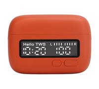 SUNGOOYUE Eleganti Auricolari 5.2 con Design Multifunzionale, Cuffie ENC con Cancellazione del Rumore per Uso Prolungato, Auricolari con Batteria Al Litio Incorporata per Viaggi di Lavoro in (ORANGE)