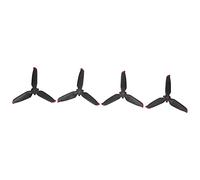 SUNGOOYUE Eliche per Droni RC 2 Paia, Sostituzione delle Eliche a Sgancio Rapido a 3 Pale in Materiale PC per Combo FPV (bordo rosso)