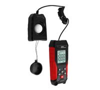 SUNGOOYUE Esposimetro Digitale, Illuminamento Tipo Split con Display LCD, Gamma da 0,1 a 200000 LX, Sensore Fotodiodo Al Silicio, Lettura a 4 Cifre per Laboratorio, Officina, Ufficio, Fotografia
