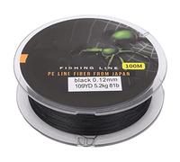 SUNGOOYUE Filo da Pesca Intrecciato Multicolore, Filo da Pesca con Resistenza all'Usura di 100 M Accessorio per la Pesca con Filo di Nylon(Nero 0.6)