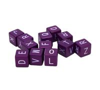 SUNGOOYUE Gioco di Dadi per Cruciverba, Set di Dadi con Lettere da 1,5x1,5 Cm per L'ortografia di Parole Dal Ritmo Veloce, con Materiale ABS per Giochi di Famiglia e Feste (12